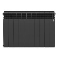 Радиатор секционный Royal Thermo BiLiner B 500/87 10 секций боковое подключение биметалл черный