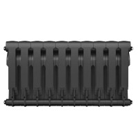 Радиатор секционный Royal Thermo BiLiner B 350/87 10 секций боковое подключение биметалл черный