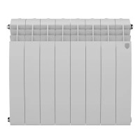 Радиатор секционный Royal Thermo BiLiner B 500/87 8 секций боковое подключение биметалл белый