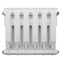 Радиатор секционный Royal Thermo BiLiner B 350/87 6 секций боковое подключение биметалл белый