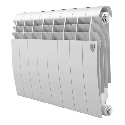 Радиатор секционный Royal Thermo BiLiner B 350/87 8 секций боковое подключение биметалл белый