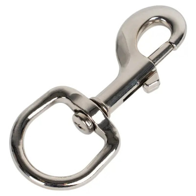 Карабин с фиксатором и вертлюгом 25 мм