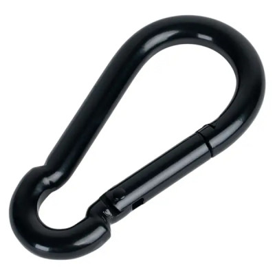 Карабин усиленный DIN 5299 10x100 мм цвет черный матовый