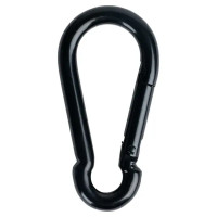 Карабин усиленный DIN 5299 10x100 мм цвет черный матовый