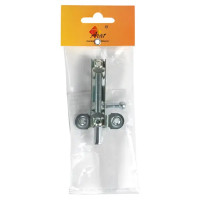 Шпингалетный замок мебельный ЗТ-1 7 см цвет цинк