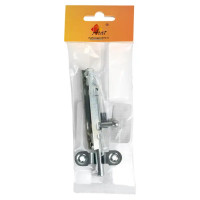 Шпингалетный замок мебельный ЗТ 7 см цвет цинк