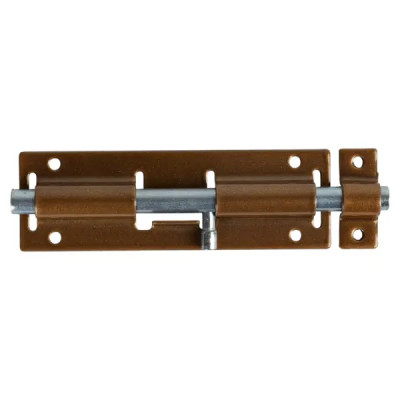 Шпингалетный замок мебельный ЗД-7 7 см цвет золотистый/цинк