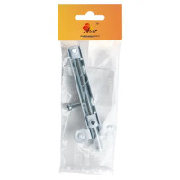 Шпингалетный замок мебельный ЗТ-3 7 см цвет белый