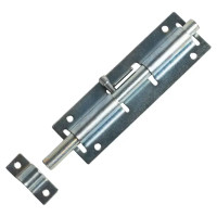 Шпингалетный замок мебельный ЗД-7 7 см цвет цинк