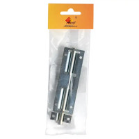 Шпингалетный замок мебельный ЗД-7 7 см цвет цинк