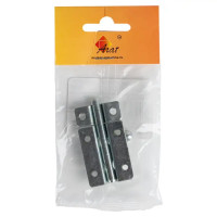 Шпингалетный замок мебельный ЗТ-4 7 см цвет цинк