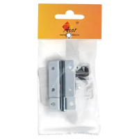 Шпингалетный замок мебельный ЗТ-4 7 см цвет белый