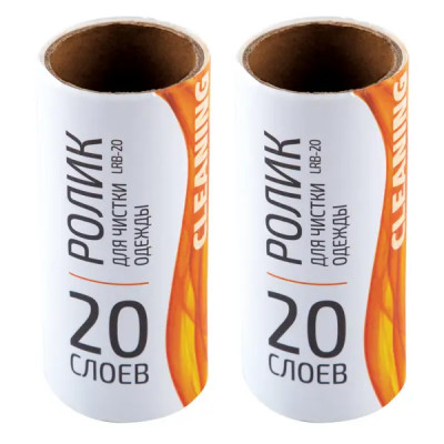 Ролик для чистки одежды Рыжий кот бумага 20 листов 2 шт.