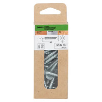 Саморезы универсальные Dilwis потайные острые оцинкованные 5x30 мм 30 шт.