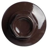 Саморезы кровельные по металлу Dilwis с пресс-шайбой со сверлом RAL 3005 5.5x38 мм 70 шт.