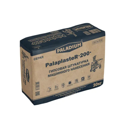 Штукатурка гипсовая Paladium PalaplasteR-200 Серая стандартная 30 кг