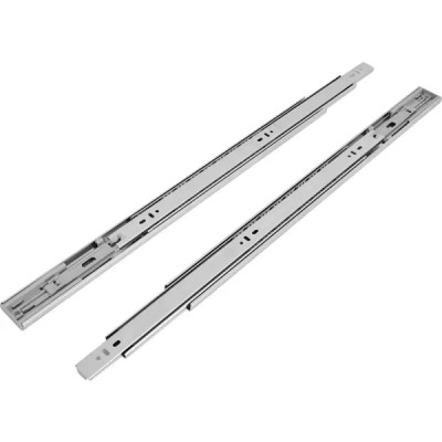 Комплект шариковых направляющих полного выдвижения EDS Chrome Y8114 с доводчиком 45/550 мм сталь, цвет серебро