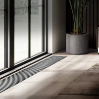 Конвектор внутрипольный Royal Thermo Atrium 90x200x1200 мм биметалл серый