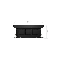 Конвектор внутрипольный Royal Thermo Atrium 90x200x1200 мм биметалл серый