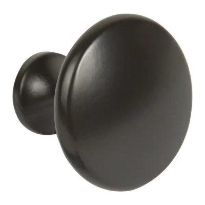 Мебельная ручка-кнопка 161 25x30 мм цвет кофе