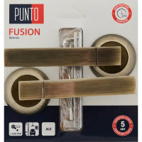 Дверные ручки Punto Fusion, без запирания, цвет бронза