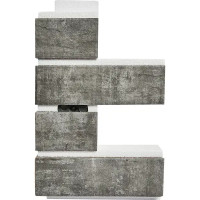 Термопанель наружный угол Мосстрой-31 Brick Wall серый 26x25x41x5 см