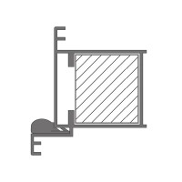 Комплект дверной коробки Invisible 2100x59x45 мм универсальный цвет черный (2.5 шт.)