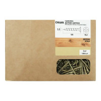 Саморезы по дереву Dilwis оцинкованные 3.5x55 мм 3 кг