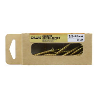 Саморезы по дереву Dilwis оцинкованные 3.5x41 мм 20 шт.