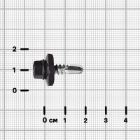 Саморезы кровельные по металлу Dilwis с буром 5.5x19 мм RAL 7024 16 шт.