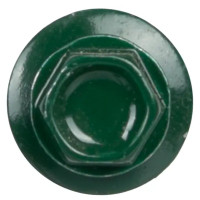 Саморезы кровельные по дереву Dilwis с пресс-шайбой со сверлом RAL 6005 4.8x51 мм 60 шт.