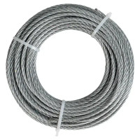 Трос стальной оцинкованный Tech-Krep 6 мм 20 м