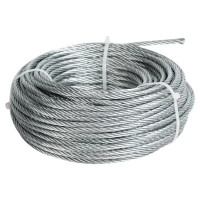 Трос стальной оцинкованный Tech-Krep 6 мм 40 м