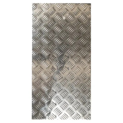 Лист рифленый Металлсервис 2x300x600 мм, алюминий
