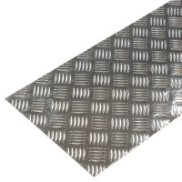 Лист рифленый Металлсервис 2x300x600 мм, алюминий