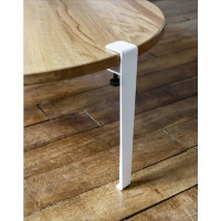 Ножка стола накладная Palladium 710 мм сталь цвет белый