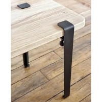 Ножка мебельная прямоугольная Palladium 50x710x50 мм железо цвет черный