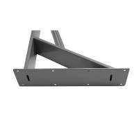 Ножка мебельная прямоугольная Palladium 50x720x50 мм железо цвет серый