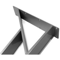 Ножка мебельная прямоугольная Palladium 50x720x50 мм железо цвет серый