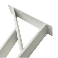 Ножка мебельная прямоугольная Palladium 50x720x50 мм железо цвет белый