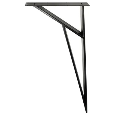 Ножка мебельная прямоугольная Palladium 50x720x50 мм железо цвет черный