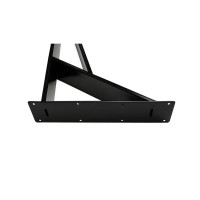 Ножка мебельная прямоугольная Palladium 50x720x50 мм железо цвет черный