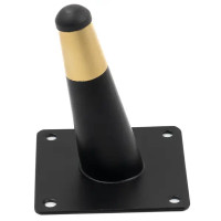 Ножка мебельная прямоугольная Palladium 32x100x32 мм железо цвет черно-золотой