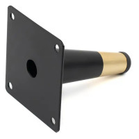 Ножка мебельная прямоугольная Palladium 32x100x32 мм железо цвет черно-золотой