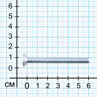 Винт DIN 7991 6x60 мм оцинкованный 8 шт