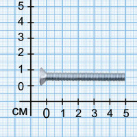 Винт DIN 7991 6x50 мм оцинкованный 12 шт.