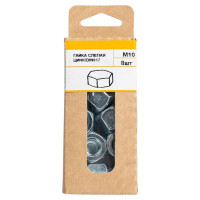 Гайка слепая М10 DIN 917 сталь оцинкованная 8 шт.