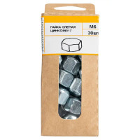 Гайка М6 DIN 917 сталь оцинкованная 30 шт.