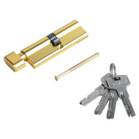 Цилиндр EDS-CYL 45x45 мм ключ/вертушка цвет латунь