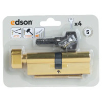 Цилиндр EDS-CYL 45x45 мм ключ/вертушка цвет латунь